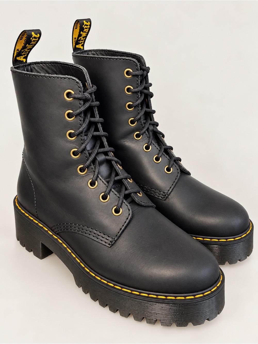 Dr. Martens Shriver Hi Boots Women’s 9 Black Platform Combat Lug Sole